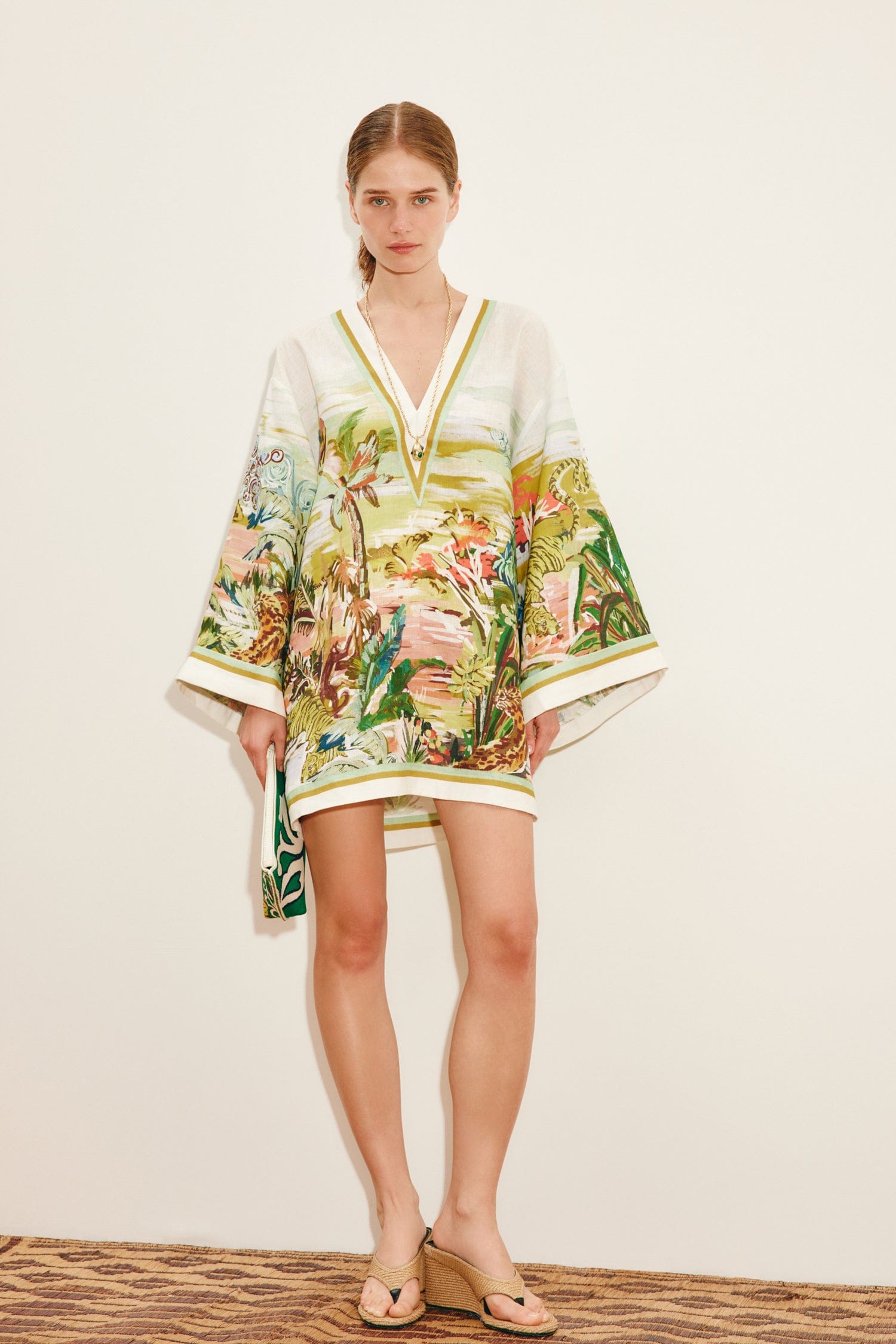 Alemäis Jungle Boogie Mini Robe lin poches