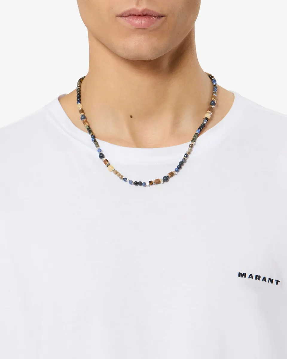 Isabel Marant Lois CO0204HA-D3B02T collier perles bleu
