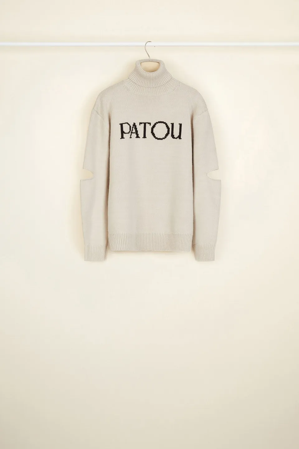 Patou Knitwear A20KN0088025105C pull laine chestnut