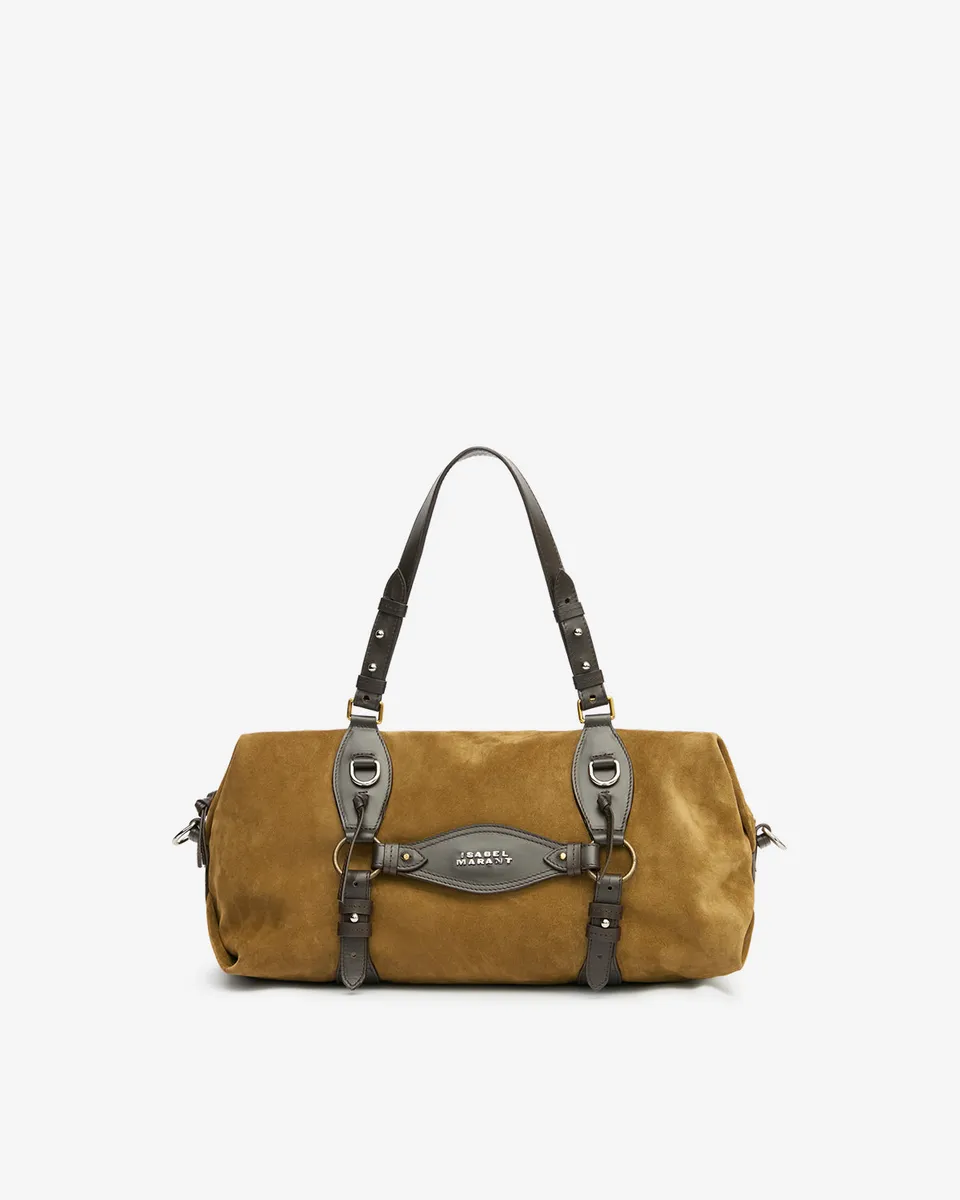 Isabel Marant Tilpa PP0507FA sac velours taupe harnais
