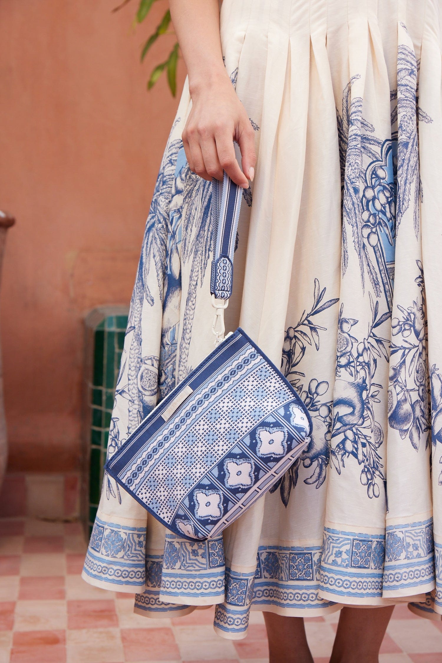 Alemaïs Villa Romantica pochette jacquard polyester recyclé