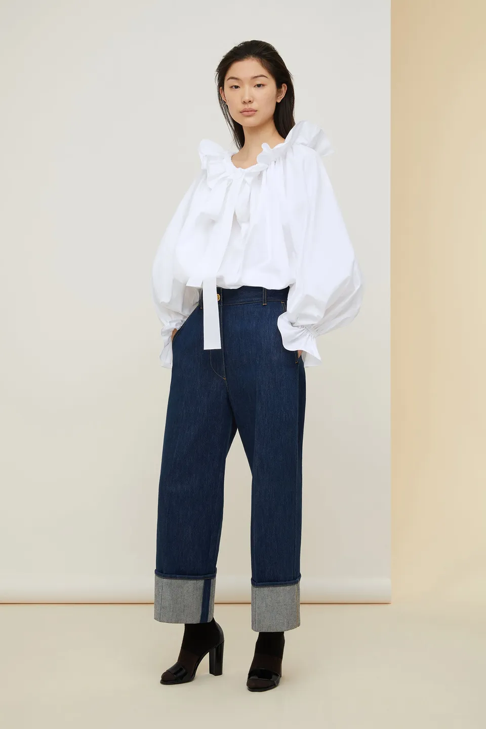 Patou TO027 Top popeline bio blanc taille 38