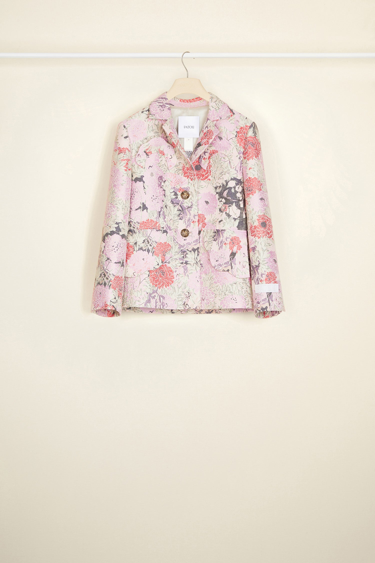 Patou JA017 veste jacquard coton Birds Peonies 34-44