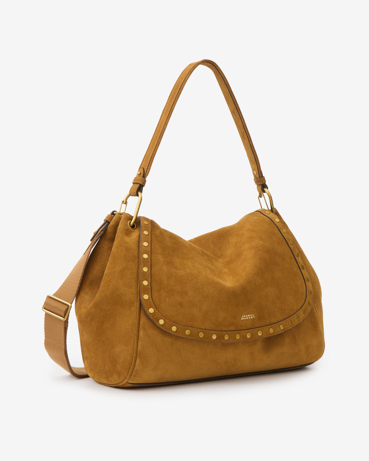 Isabel Marant Chany XL sac velours cognac 38 cm