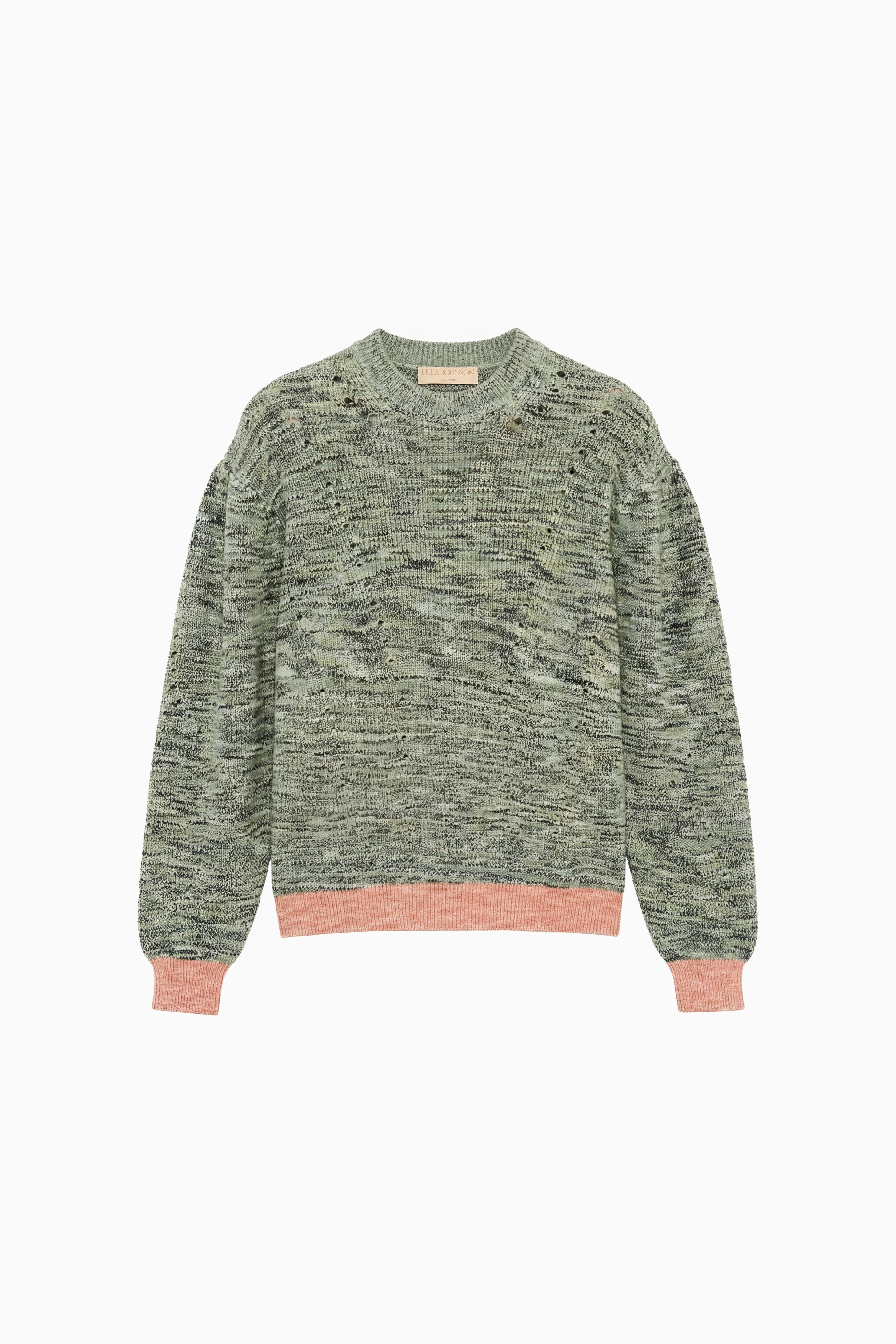 Ulla Johnson Illesa pull coton vert piedstone