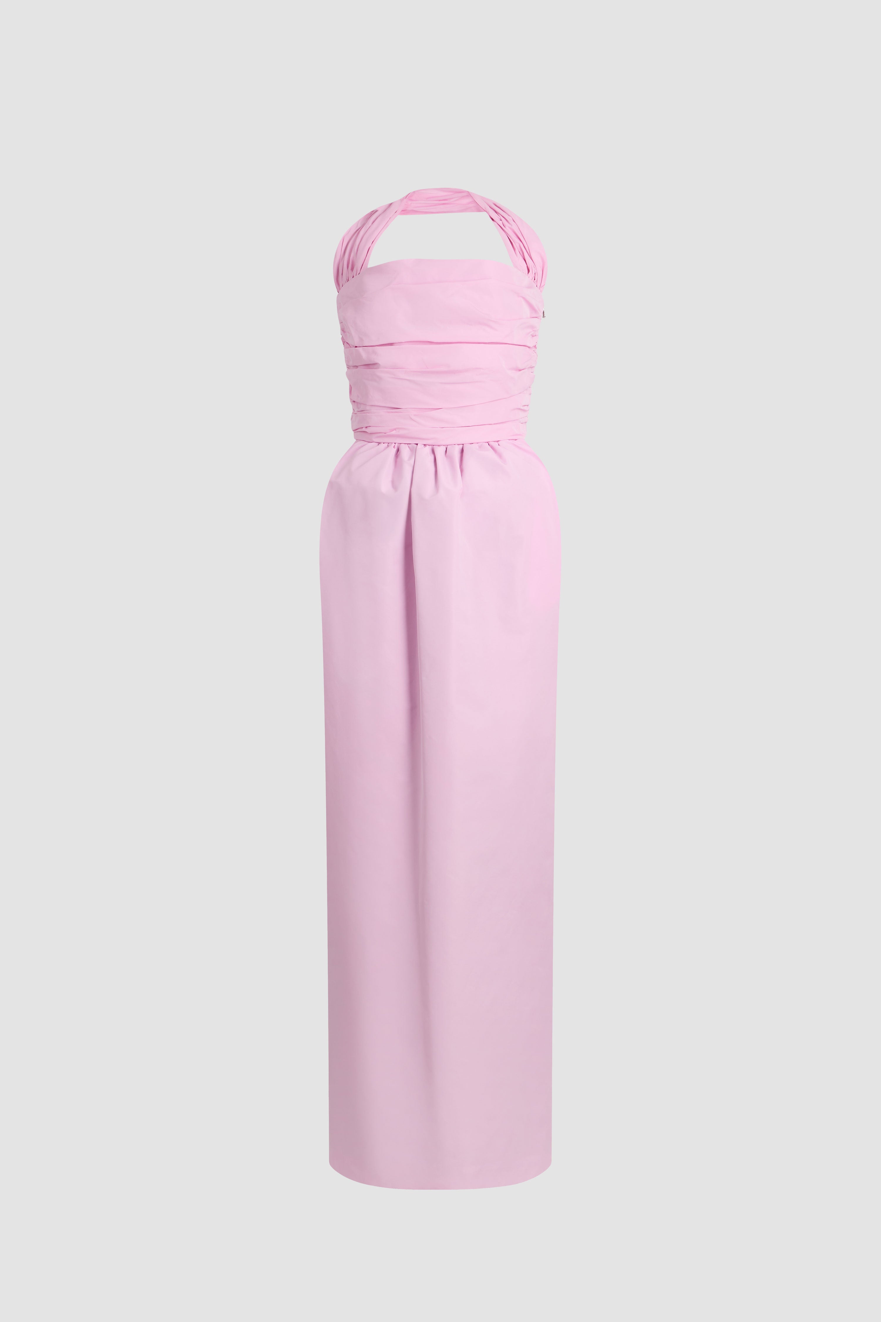 Patou robe bustier longue faille recyclée rose Primrose 34