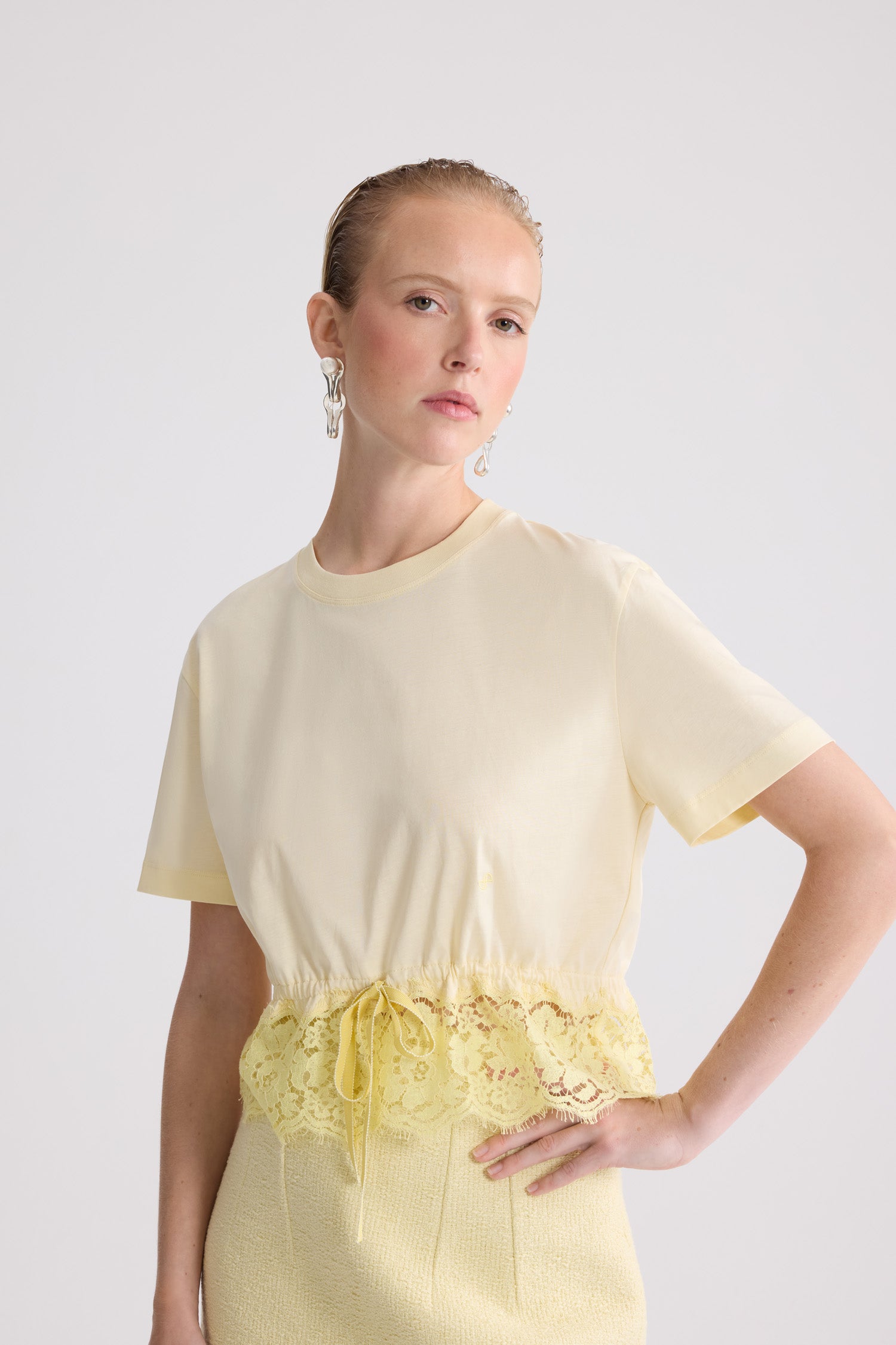 Patou JE256 t-shirt coton dentelle Lemonade XS-XL