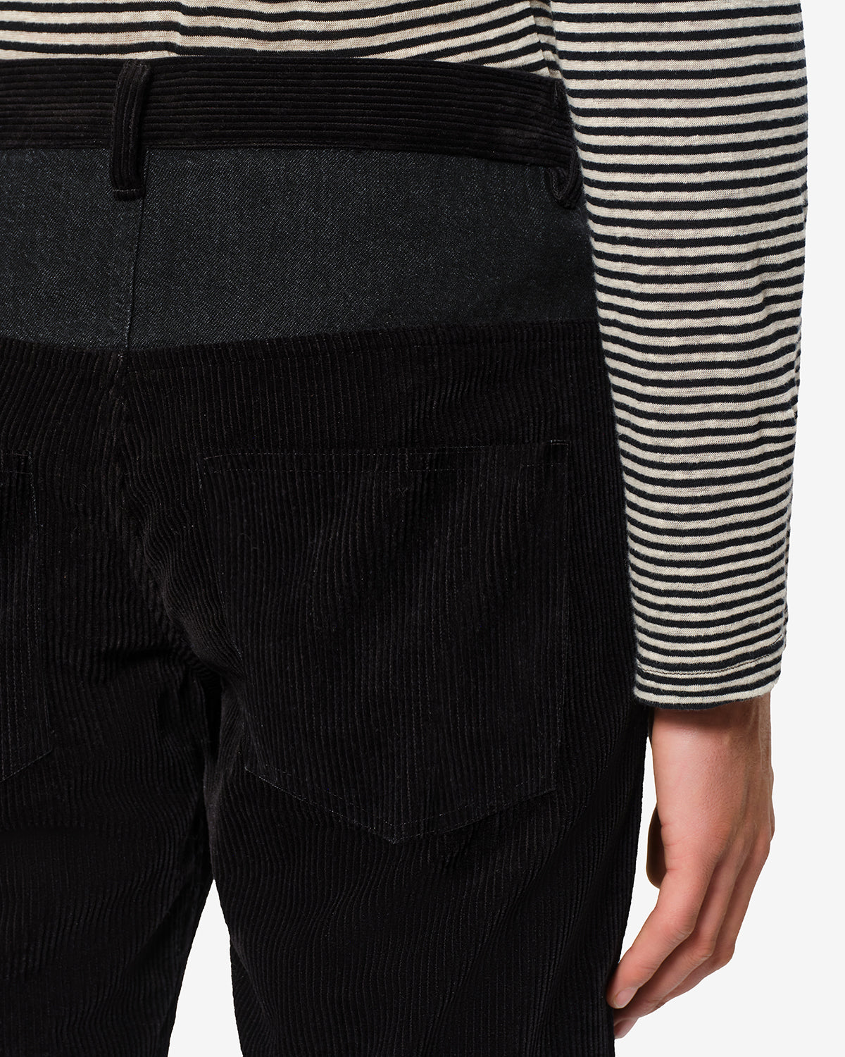 Isabel Marant Jude jean velours noir droit