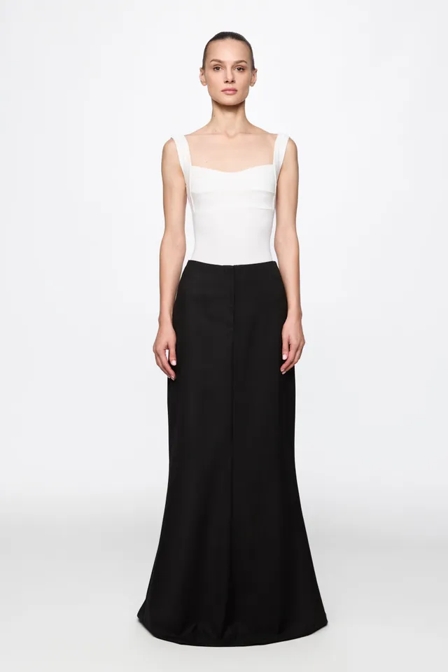 ATU Body Couture Skirts jupe longue noire coton taille moyenne