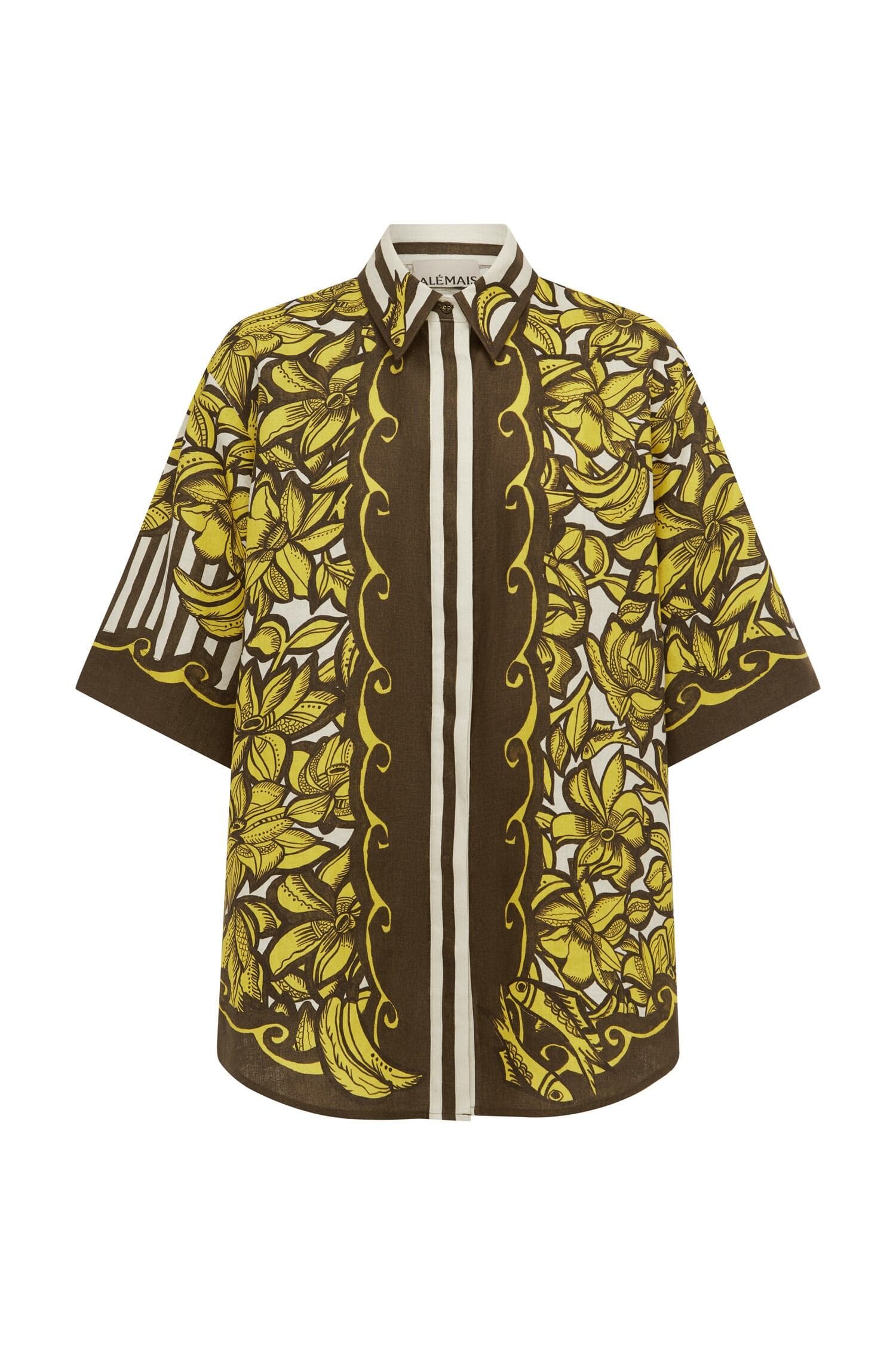 Alemäis Mona Shirt chemise chanvre taille 8 fleurs