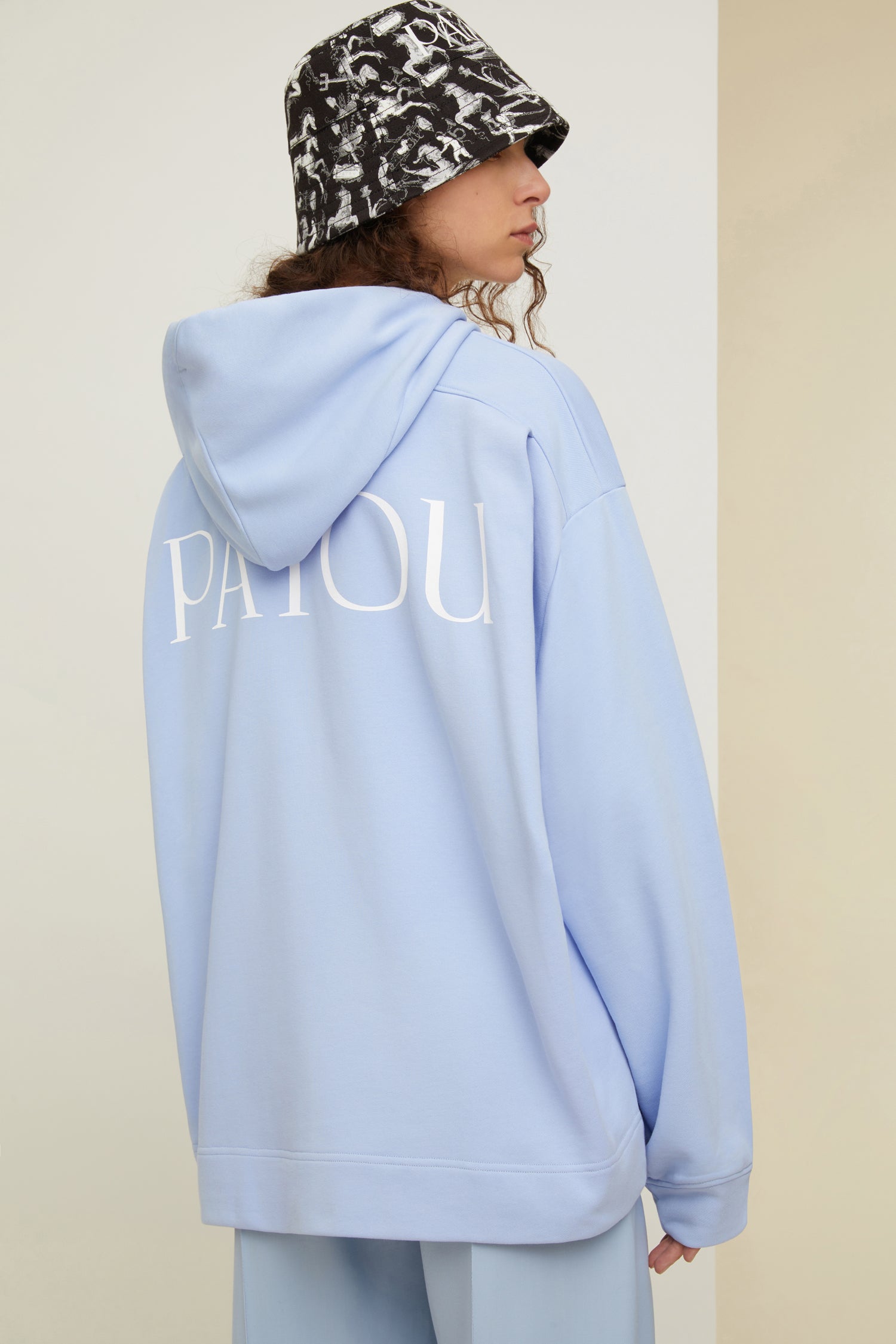 Patou JE037 sweat capuche Aurora coton bio logo dos
