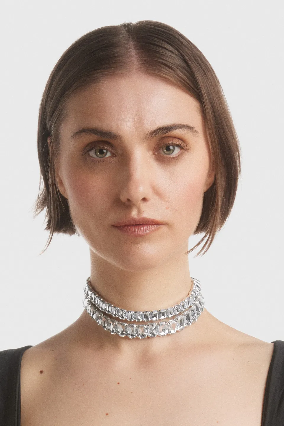 ATU Body Couture choker cristal double rang U