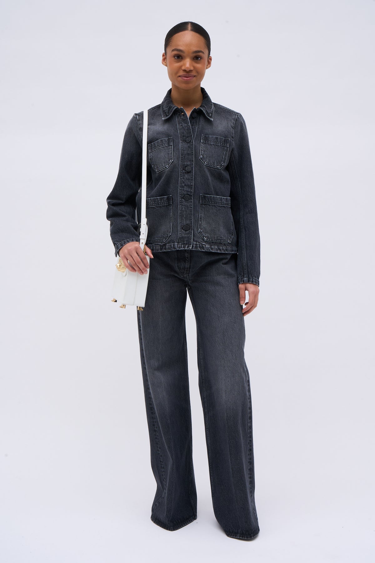 Paul & Joe Florence veste courte denim délavé 100% coton