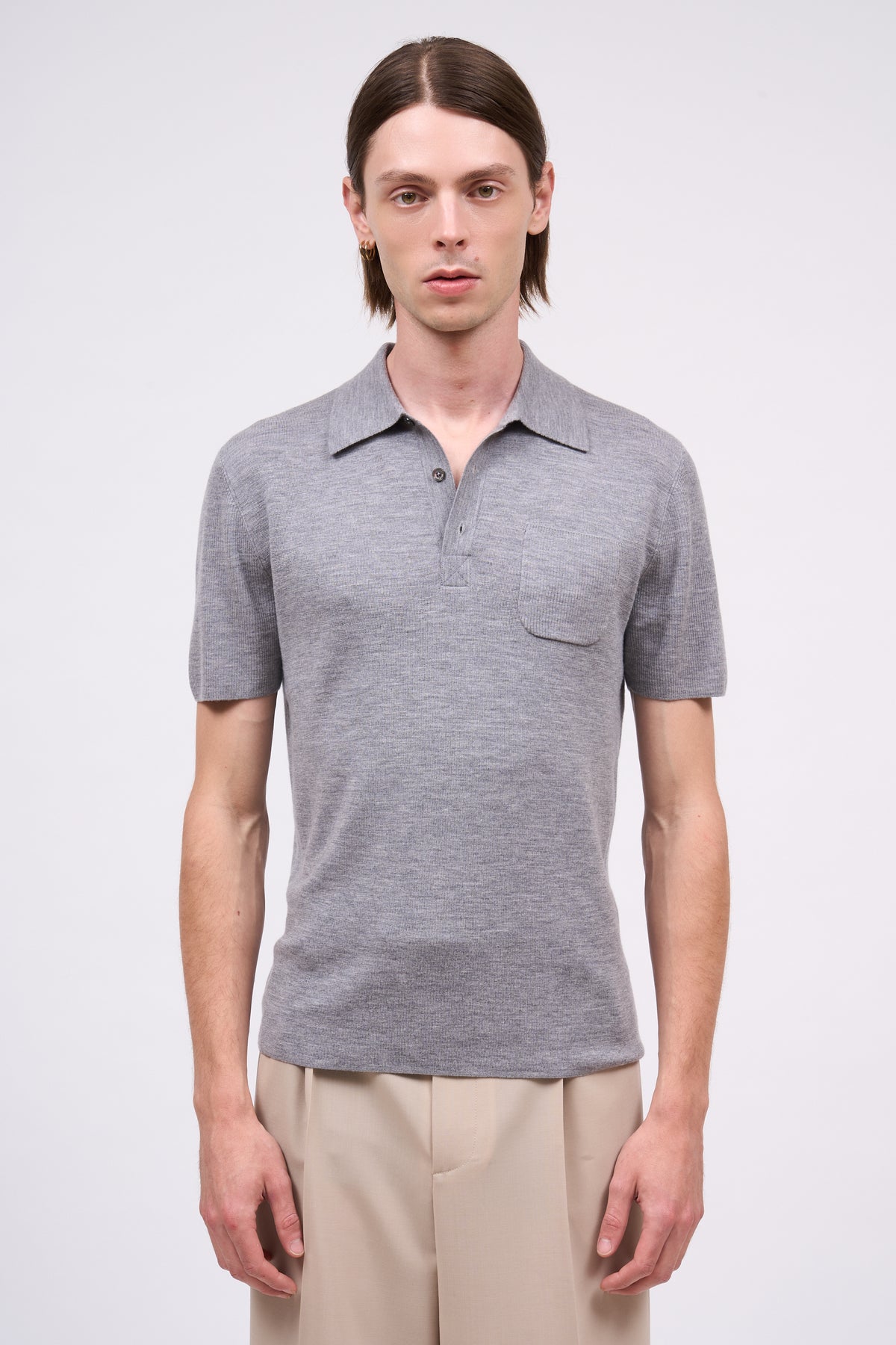 Paul & Joe Loan polo laine fine boutons nacre