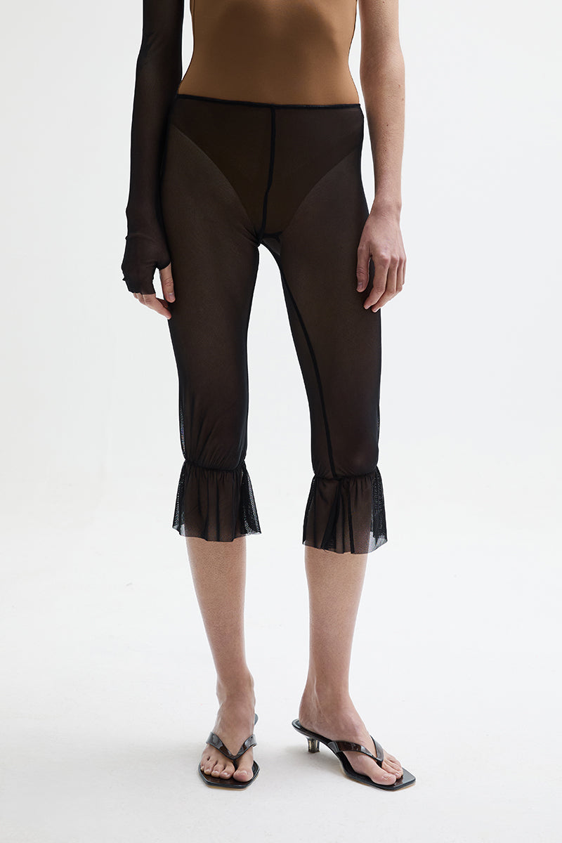 ATU Body Couture SPARROW pantalon capri tulle noir