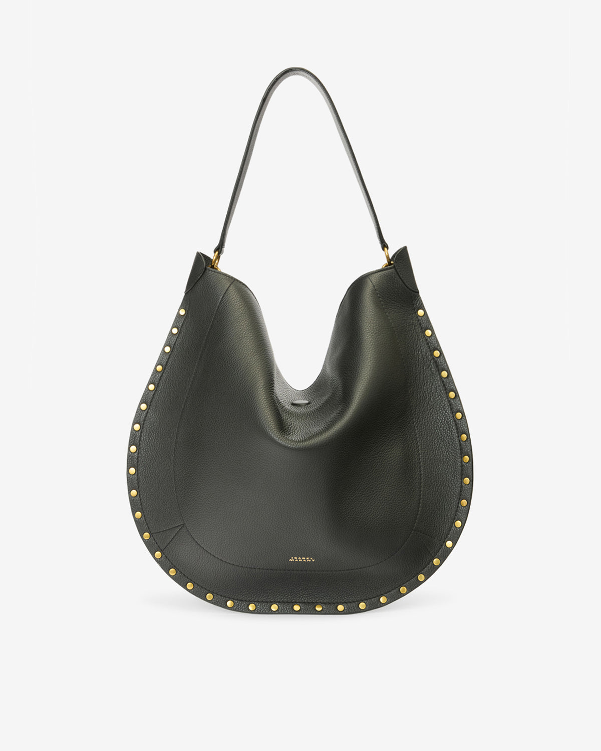 Isabel Marant Oskan Hobo Soft sac cuir noir 36x42cm