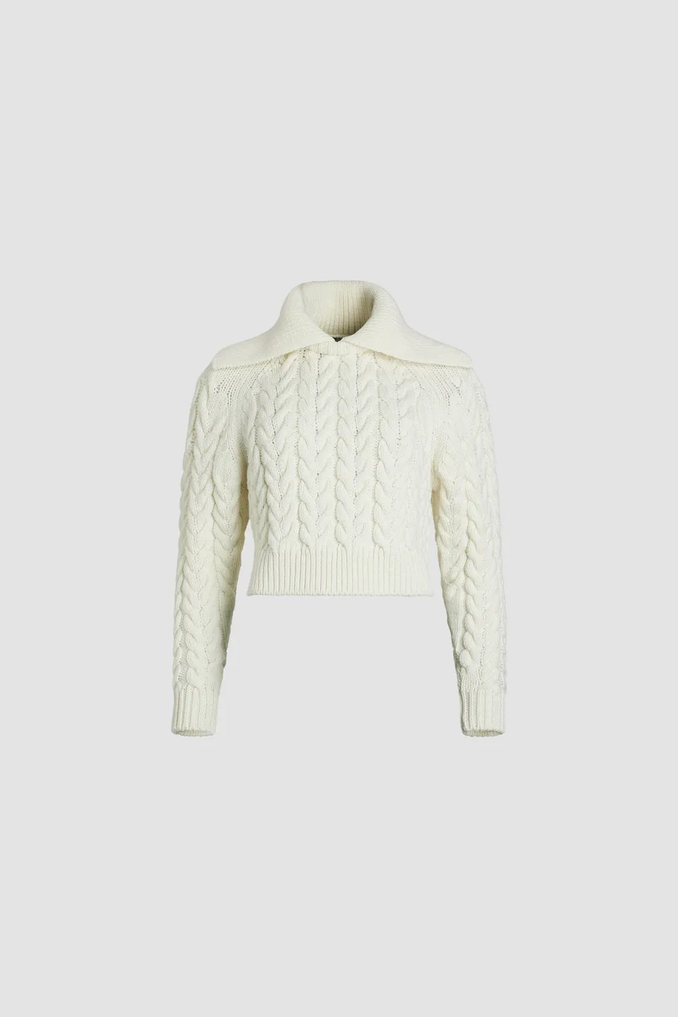 Patou KN199 pull torsadé laine durable blanc