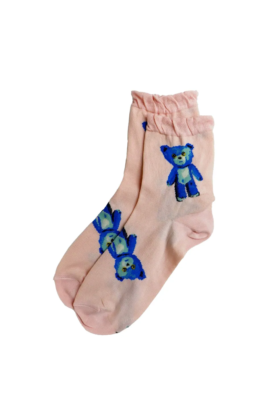 Paul & Joe chaussettes nounours bleu 36-39 coton