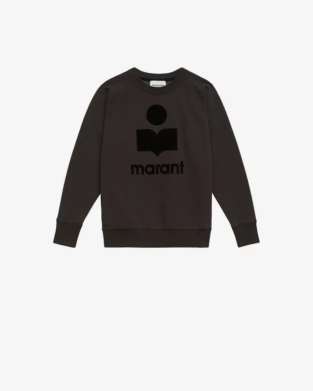 Isabel Marant Millyny SW0160FA sweat coton noir délavé