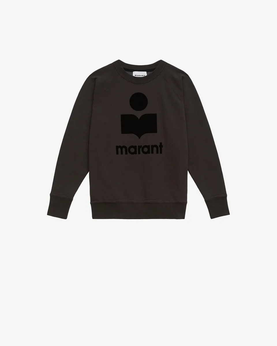 Isabel Marant Millyny SW0160FA sweat coton noir délavé