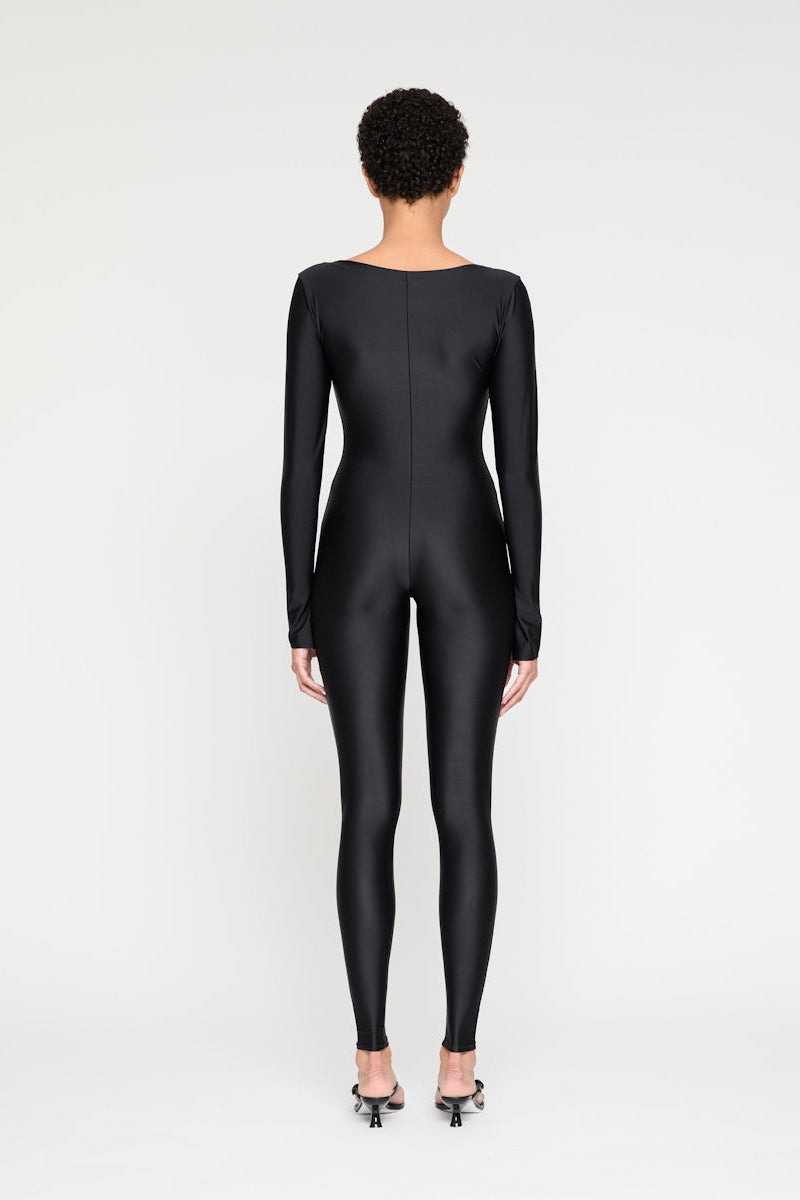 ATU Body Couture Bowknotted combinaison noire nœuds