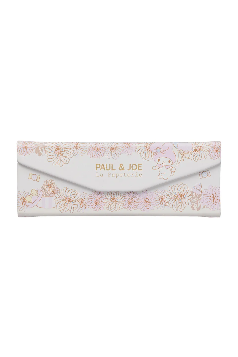 Paul & Joe étui lunettes blanc My Melody chrysanthème