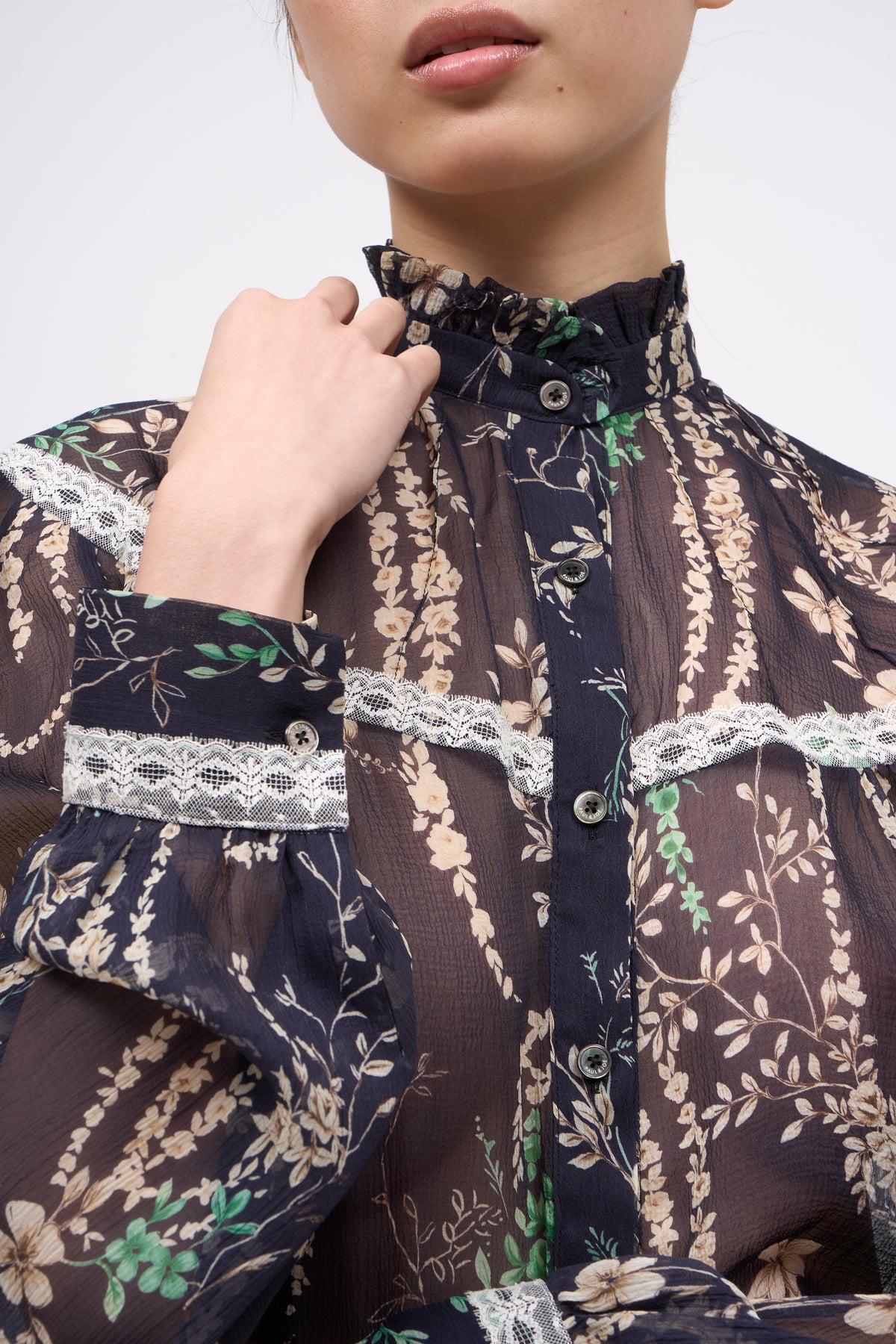 Paul & Joe Yvonne blouse mousseline soie imprimée