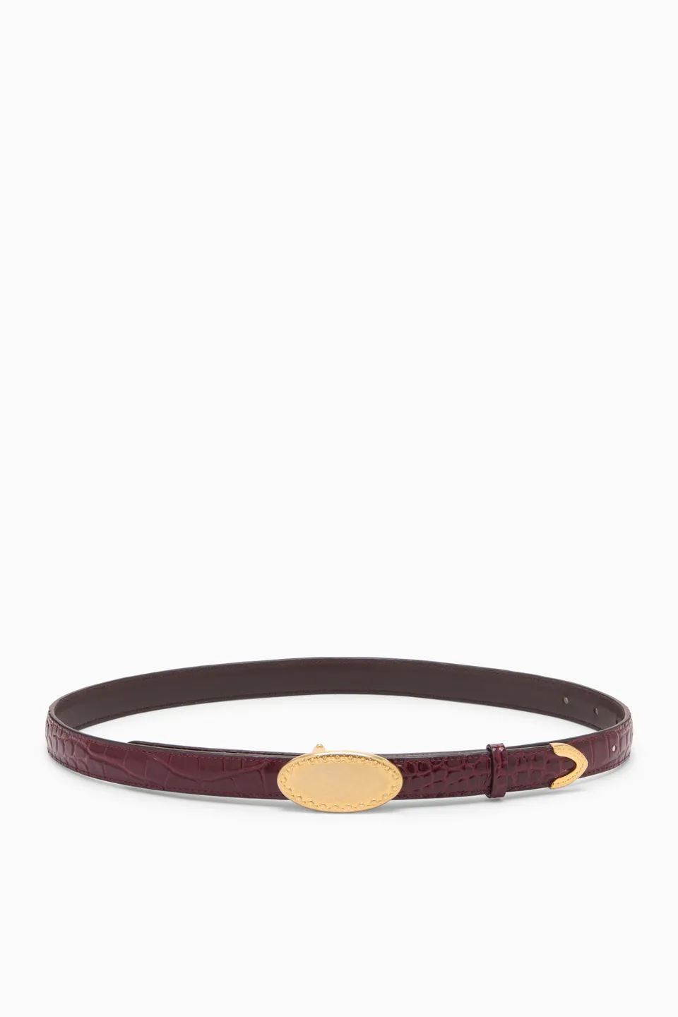 Ulla Johnson Plaque SP271308 ceinture cuir bordeaux