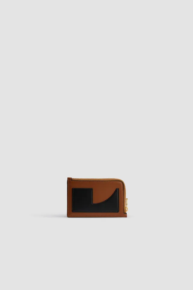 Patou SL005 porte-cartes cuir Black Chestnut TU bicolore