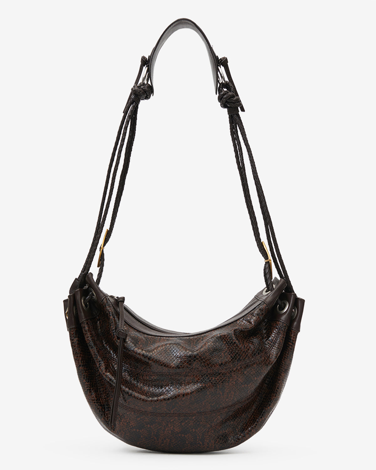 Isabel Marant Maia Medium sac cuir effet python mocha