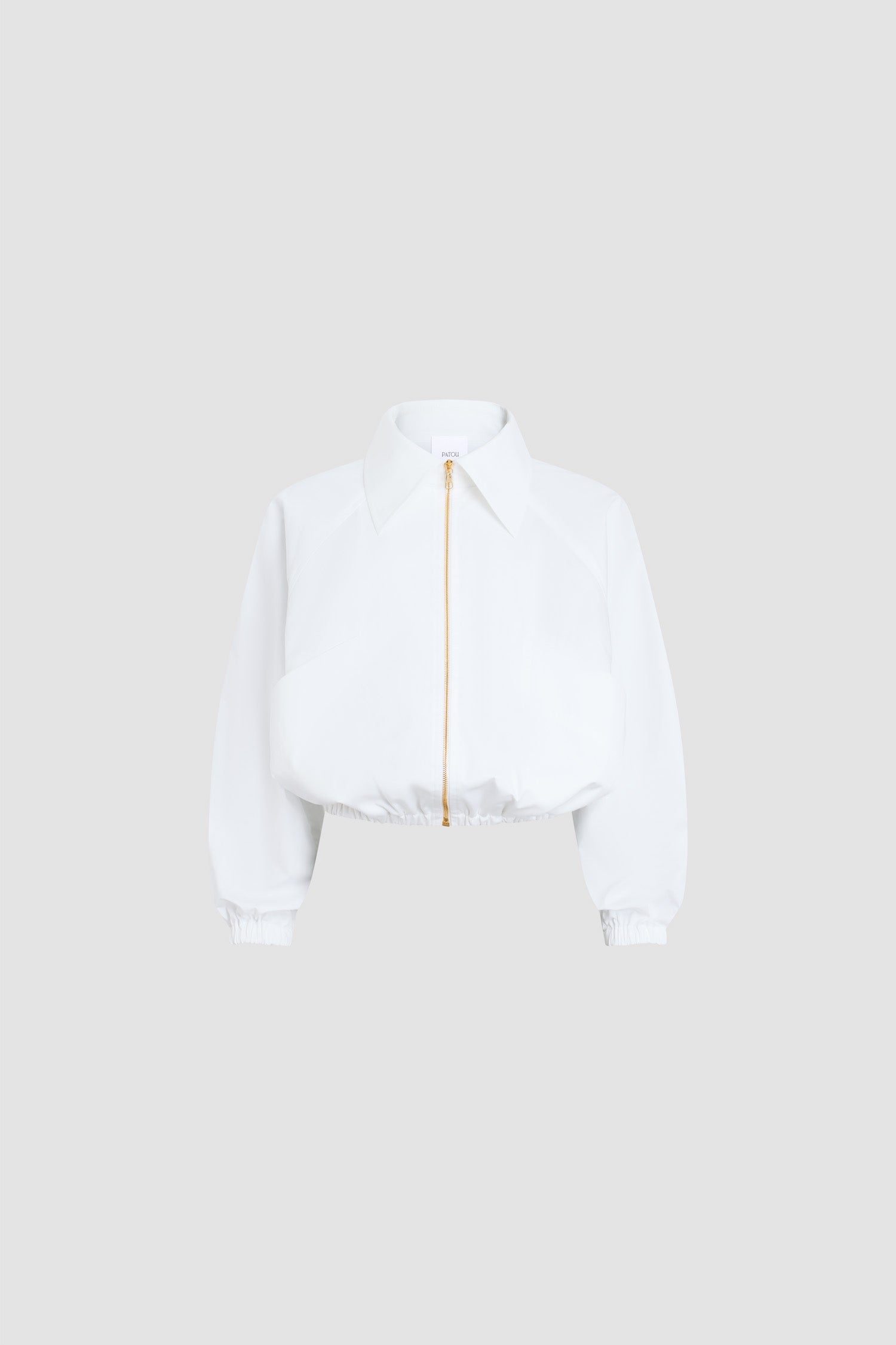 Patou OU049 P26OU0490244001W veste coton bio blanche zip