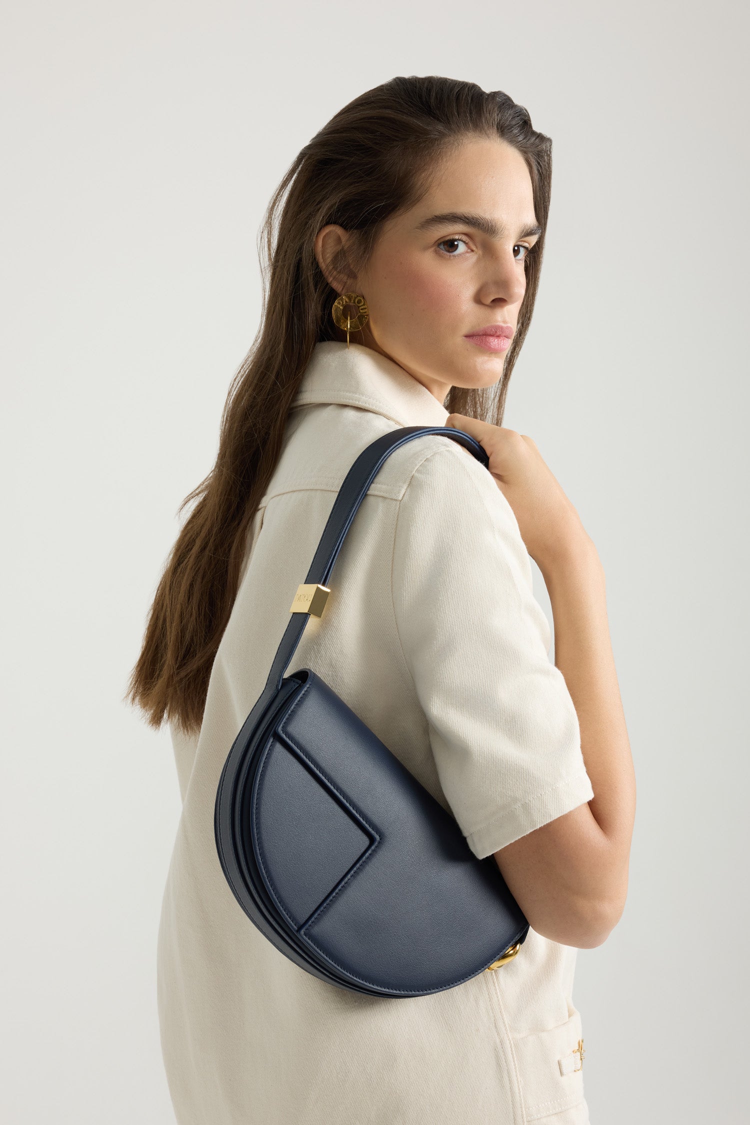 Patou BA022 Le Patou sac cuir navy black
