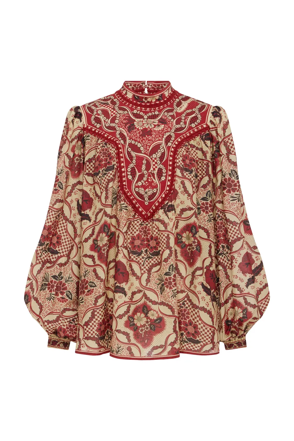 Alemaïs Kenny blouse viscose lin floral
