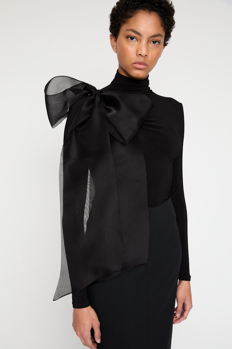 ATU Body Couture at22182 blouse noire col montant S