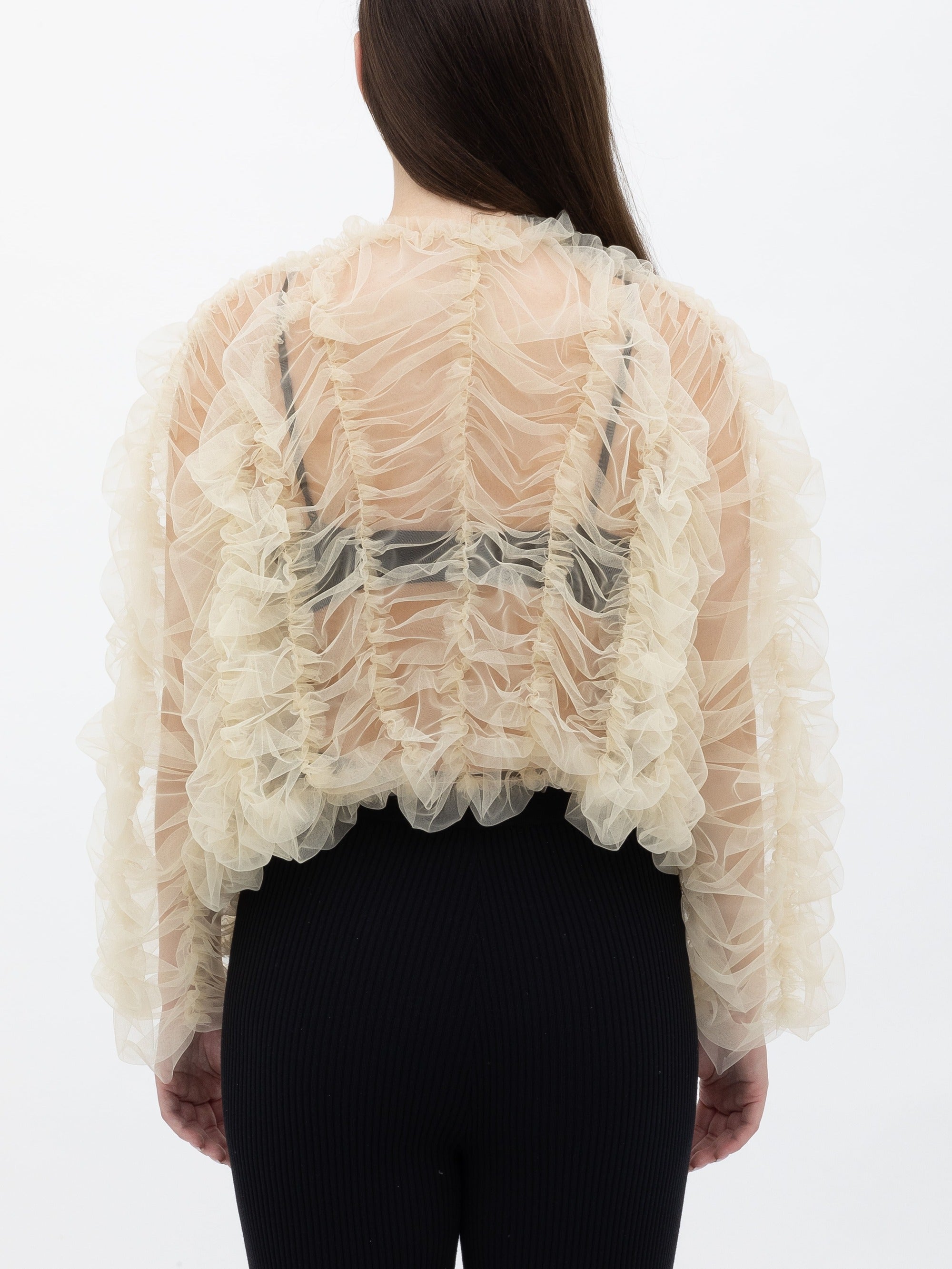 Ester Manas Ruched Puffy Top sable 34/44