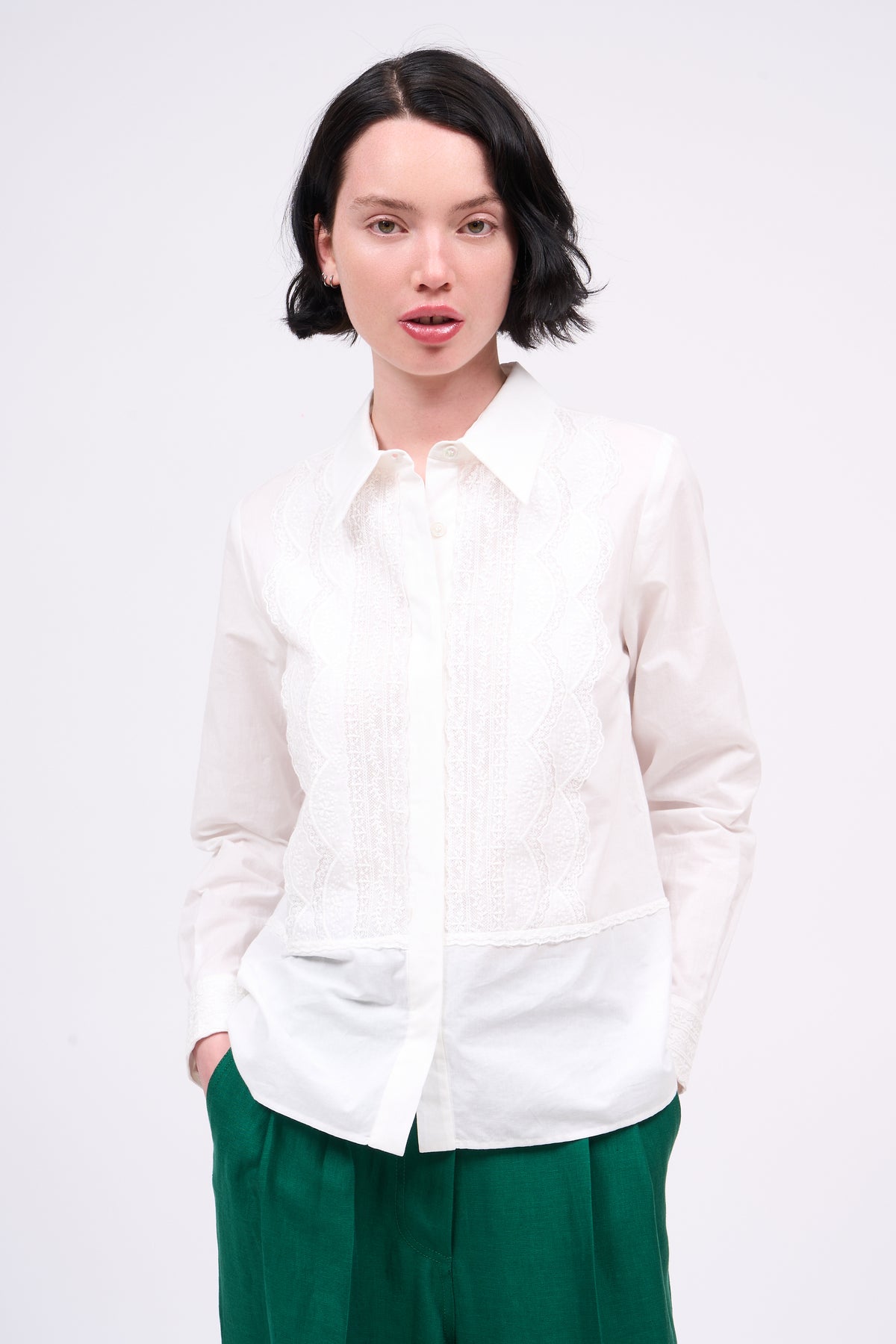 Paul & Joe Costabrava chemise voile dentelle