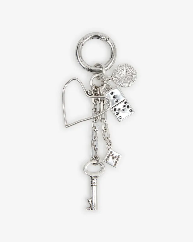 Isabel Marant Charms porte-clés argent breloques métal