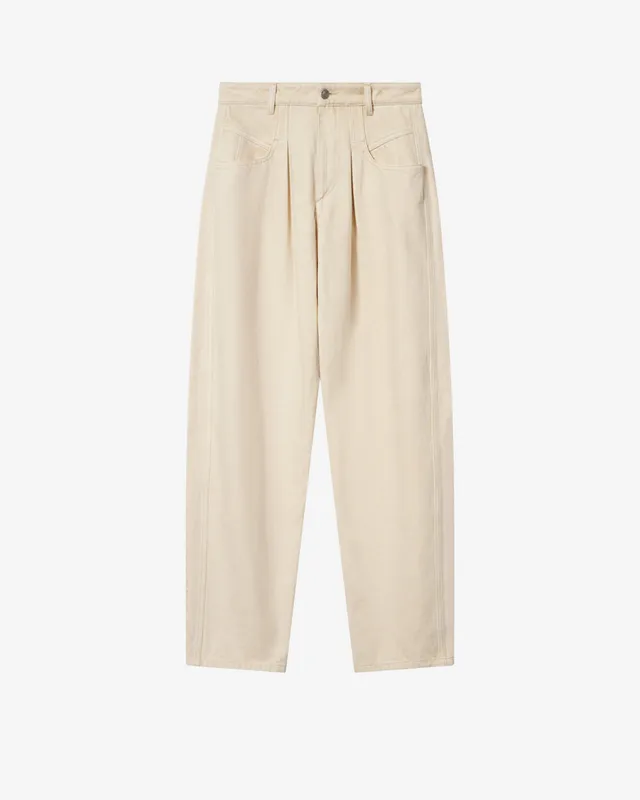Isabel Marant Lisha jean barrel beige taille haute