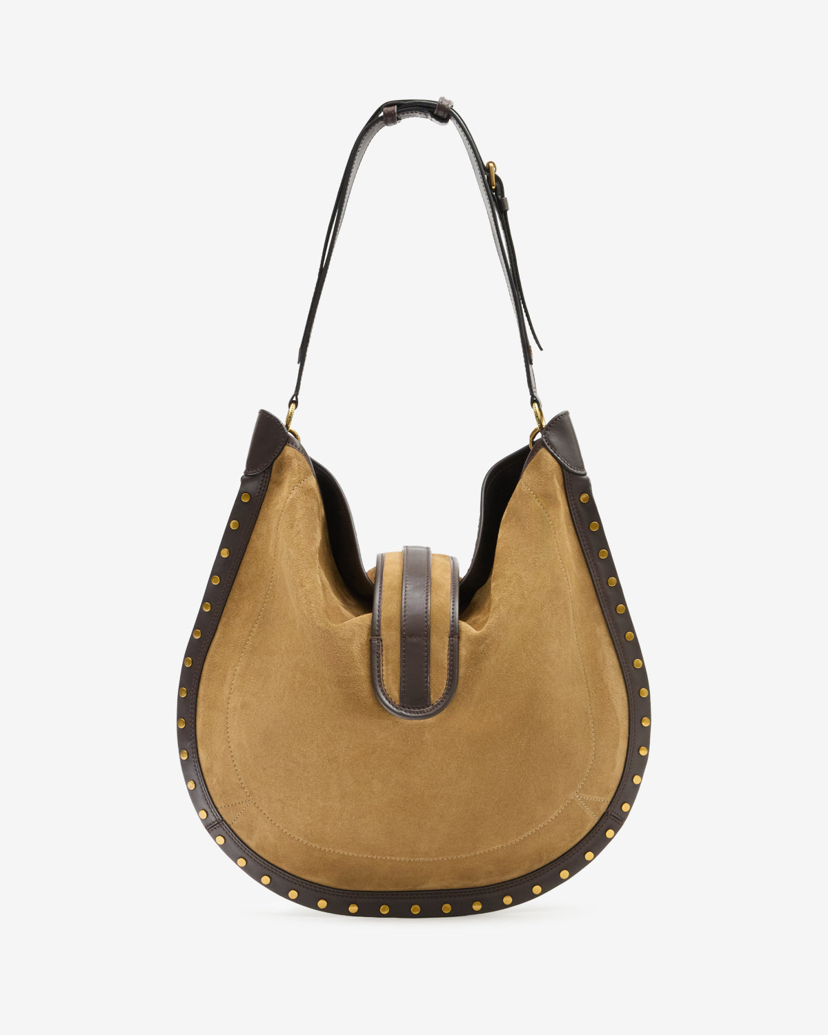Isabel Marant Oskan Hobo Soft sac cuir taupe