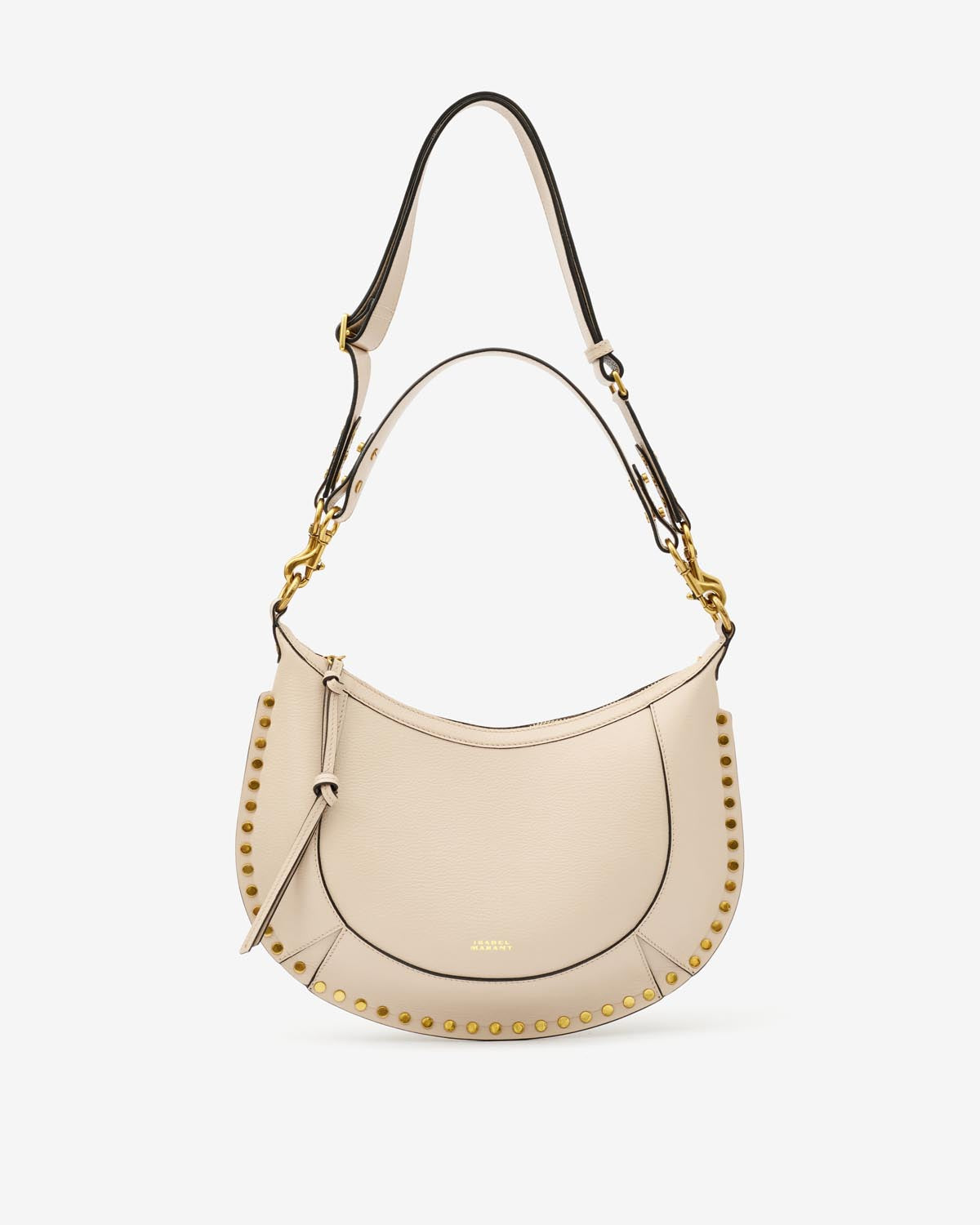 Isabel Marant Naoko sac cuir grainé beige clair