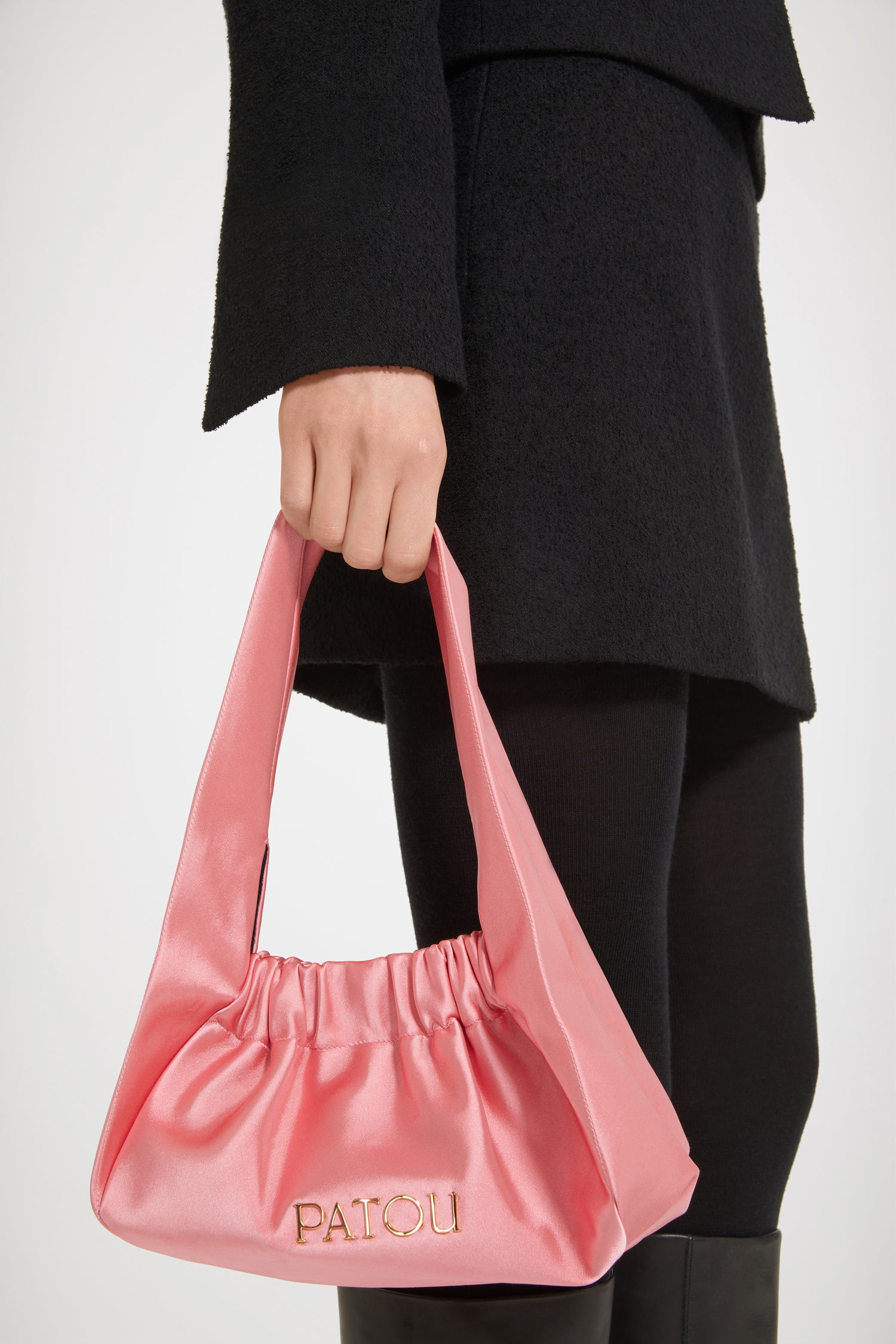 Patou Bags Le Biscuit sac satin rose Hot Pink TU