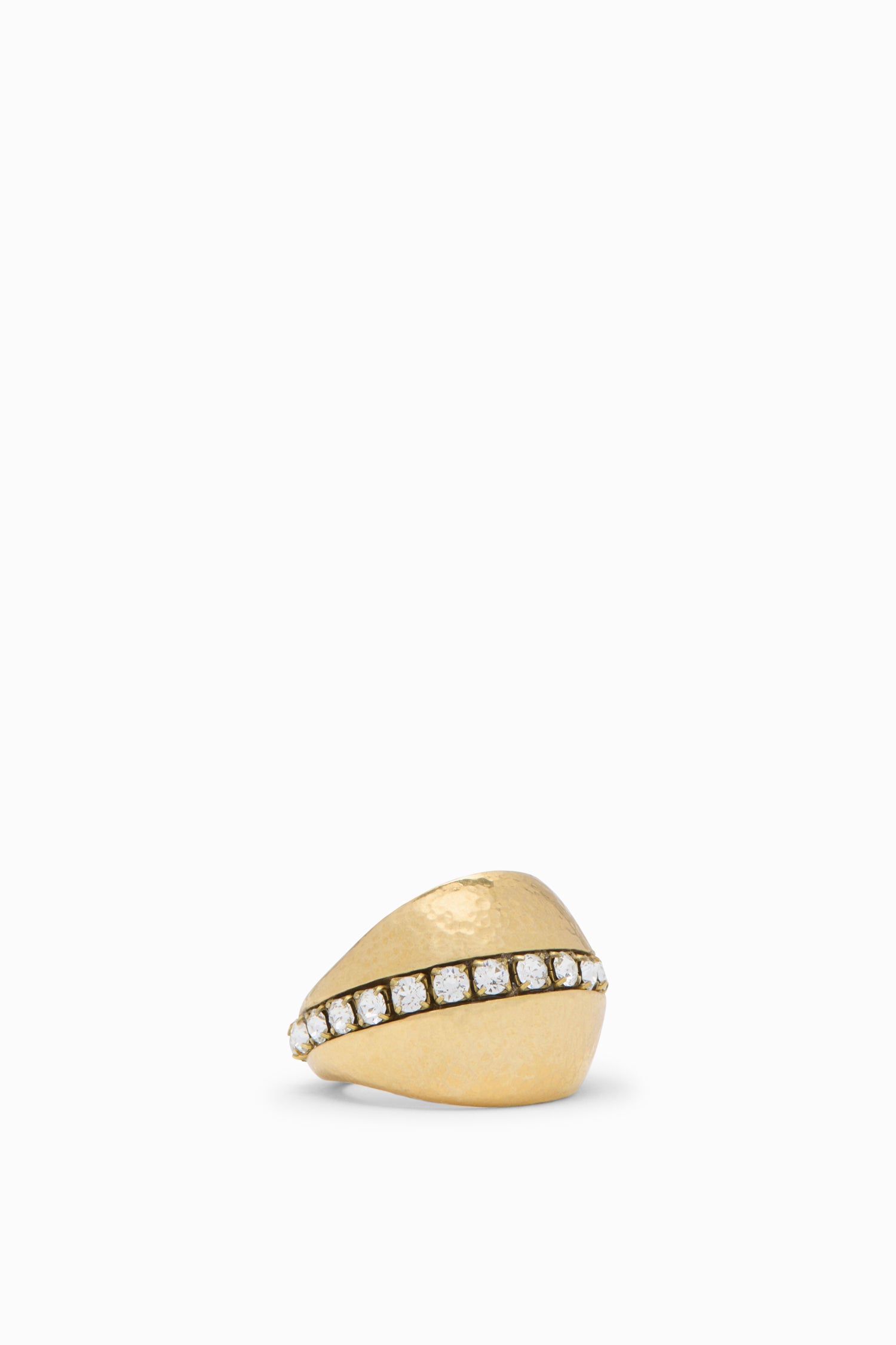 Ulla Johnson Pointed bague pavé Brass dorée