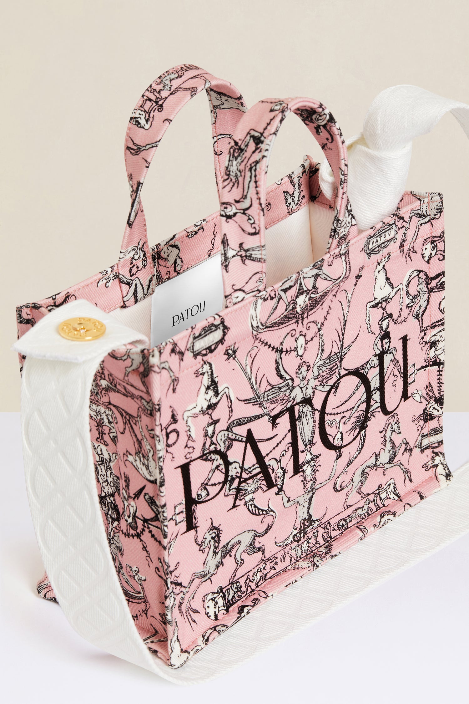 Patou AC025 P22AC02500765043 tote coton rose imprimé