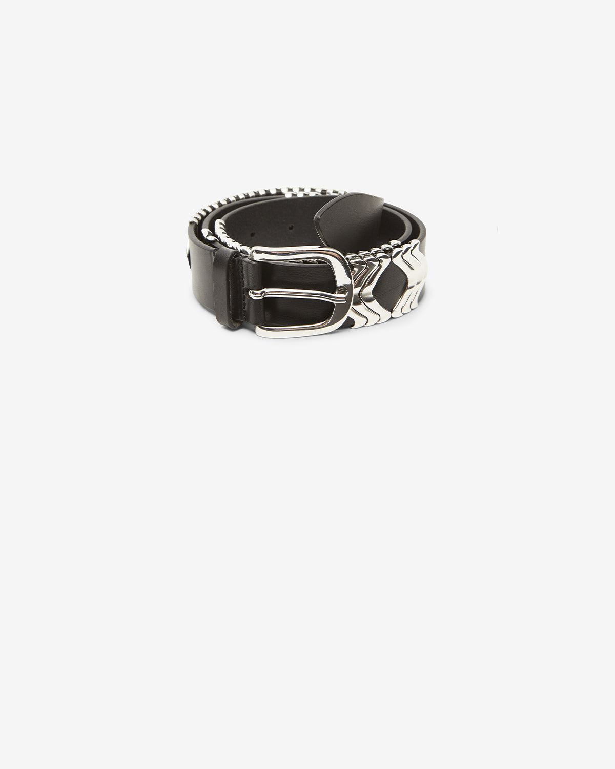Isabel Marant Tehora CE001BFA ceinture cuir noir 3,5 cm