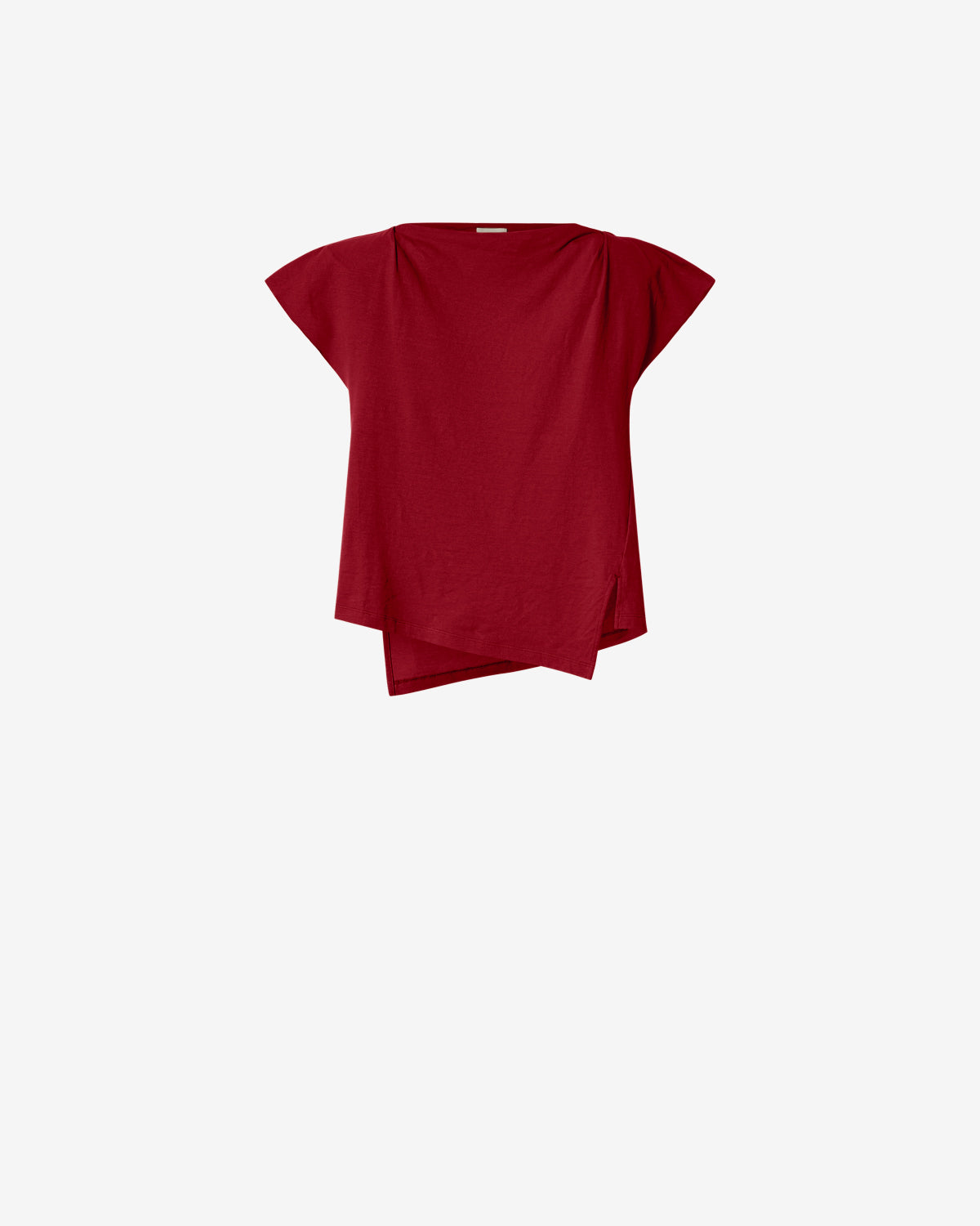 Isabel Marant Sebani t-shirt coton bordeaux foncé