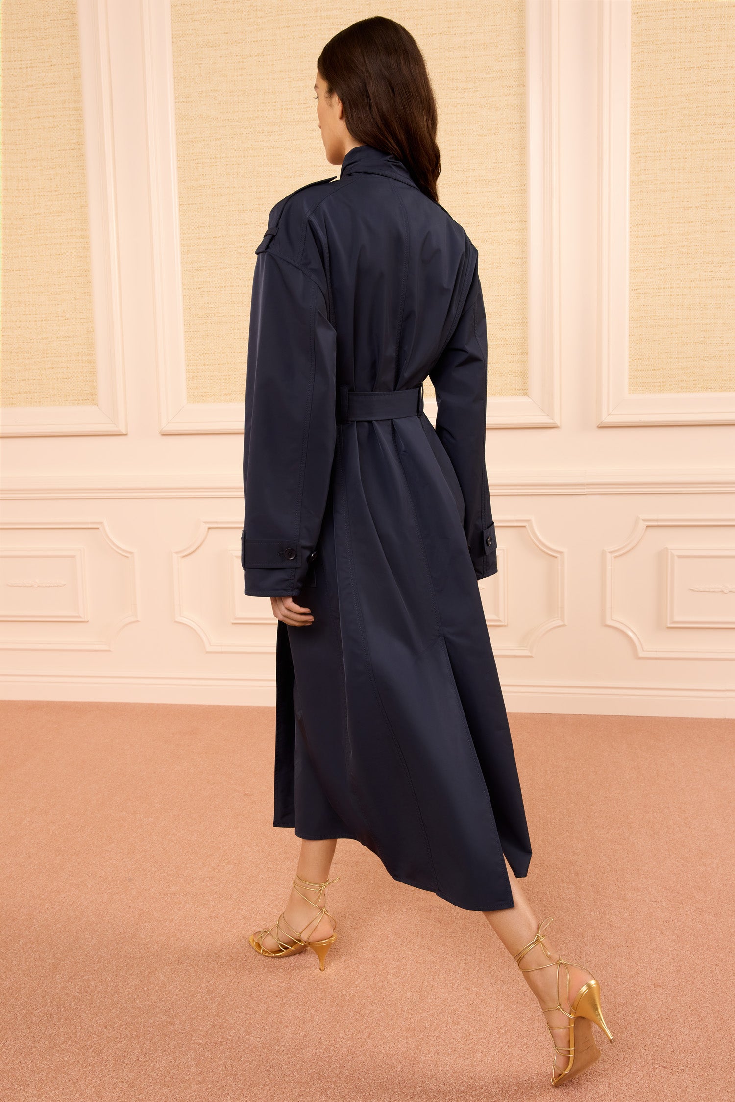 Ulla Johnson Marcelle PF261201 trench Midnight ceinturé