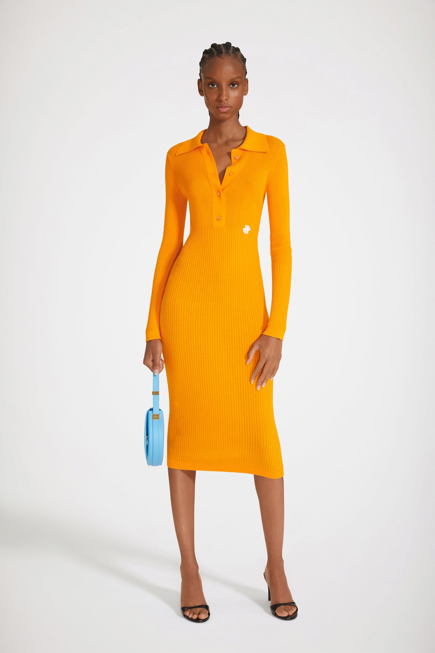 Patou Robe Polo Midi Coton Bio Marigold KN080