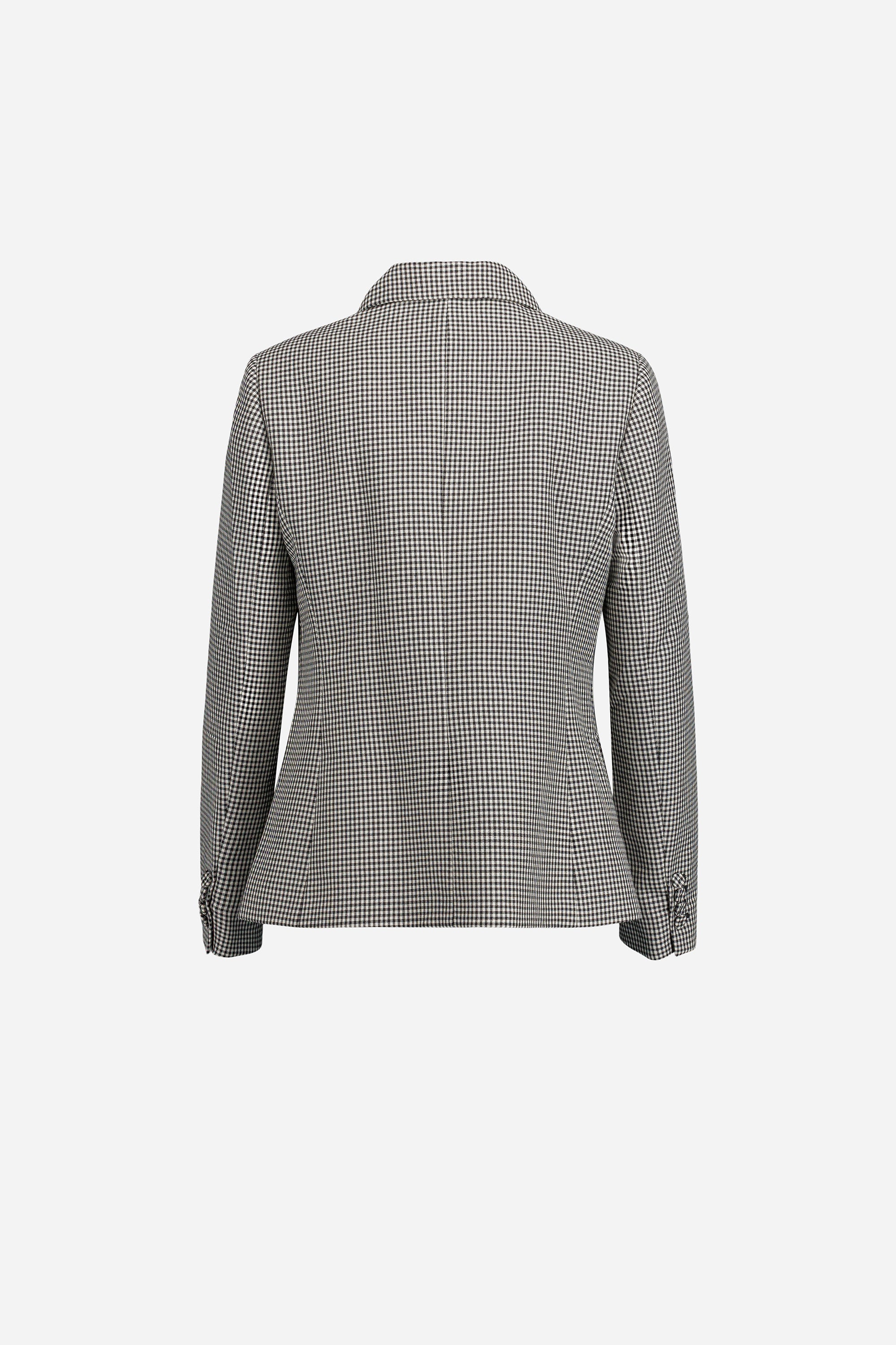 Paul & Joe Sabrina veste mohair vichy noir et blanc laine