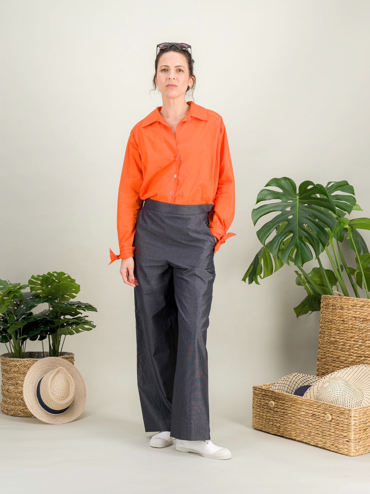 Anahide Saint André PAMPLONE chemise popeline coton