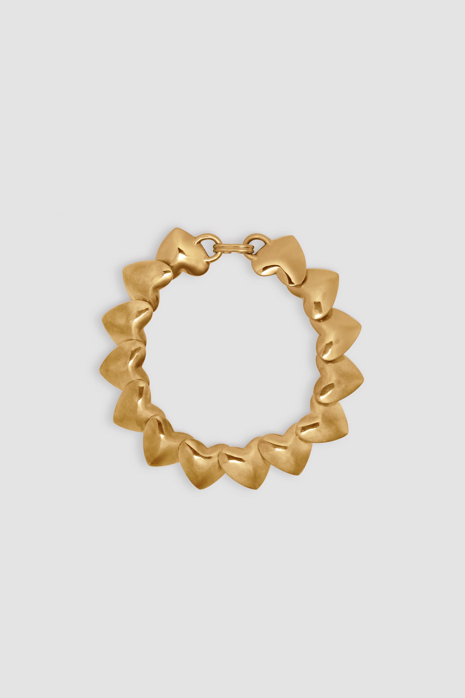 Patou JW146 collier doré coeurs laiton plaqué or TU